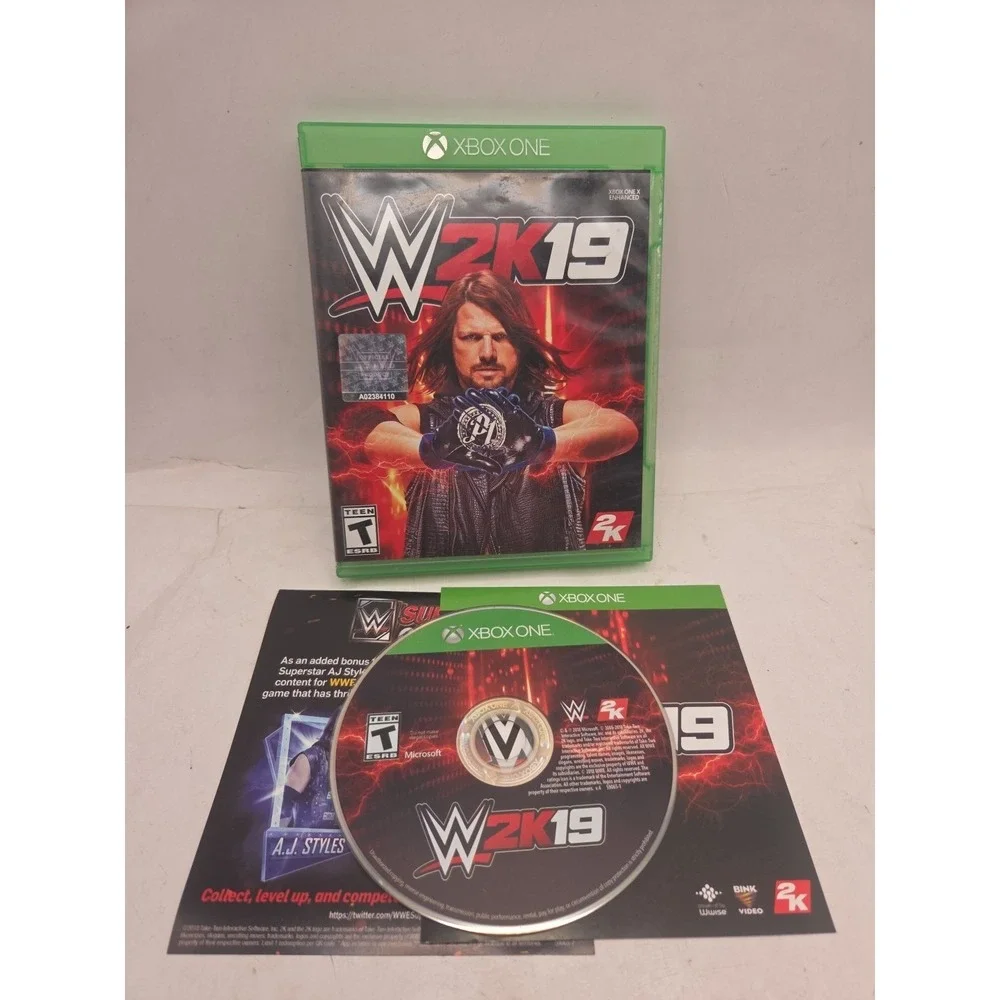 WWE 2K19 - MICROSOFT XBOX ONE 2K VIDEO GAME CIB Complete WITH MANUAL